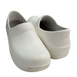 Crocs Neria Pro II Woman’s Size 10 White Slip On Clogs